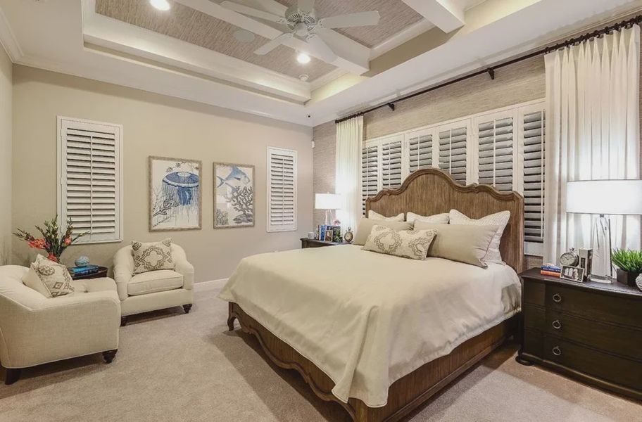 Furnished interior view inside a new home in Boca Royale Golf and Country Club at Wellen Park, Englewood (Image 4).