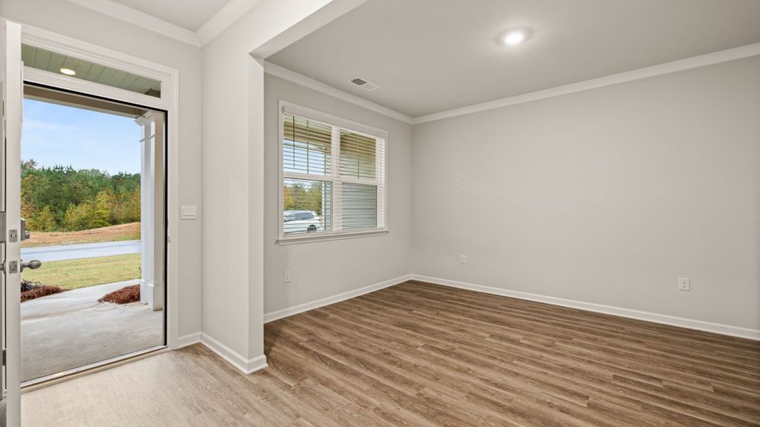 Representative unfurnished interior of a home built from the GROVER Express by D.R. Horton in Kingston Ranch at Lake Oconee, Buckhead (Image 42). Representative unfurnished interior of a home built from the GROVER Express by D.R. Horton in Kingston Ranch at Lake Oconee, Buckhead (Image 42).