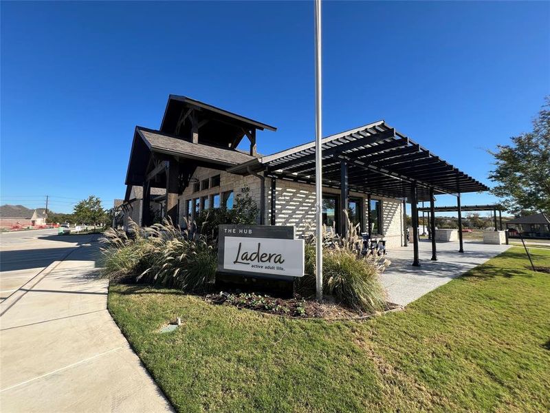 View of community club house and workout facility all included in your HOA dues.