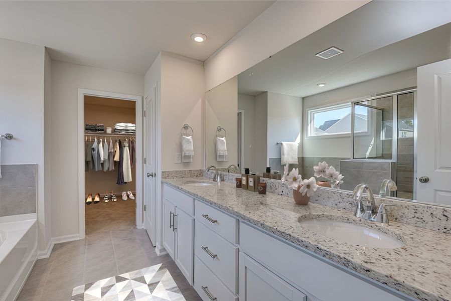 Furnished interior view inside a new home in Madison at Buice Lake, Acworth (Image 124).
