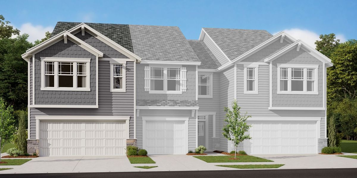 Representative exterior photo of a completed home built from the Briana by Mattamy Homes in The Townes at Cheyney, Charlotte, NC (Image 2).
