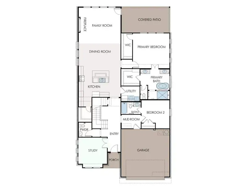 2D floor plan layout of this home in Walsh, Fort Worth, TX (Image 2). 2D floor plan layout of this home in Walsh, Fort Worth, TX (Image 2).