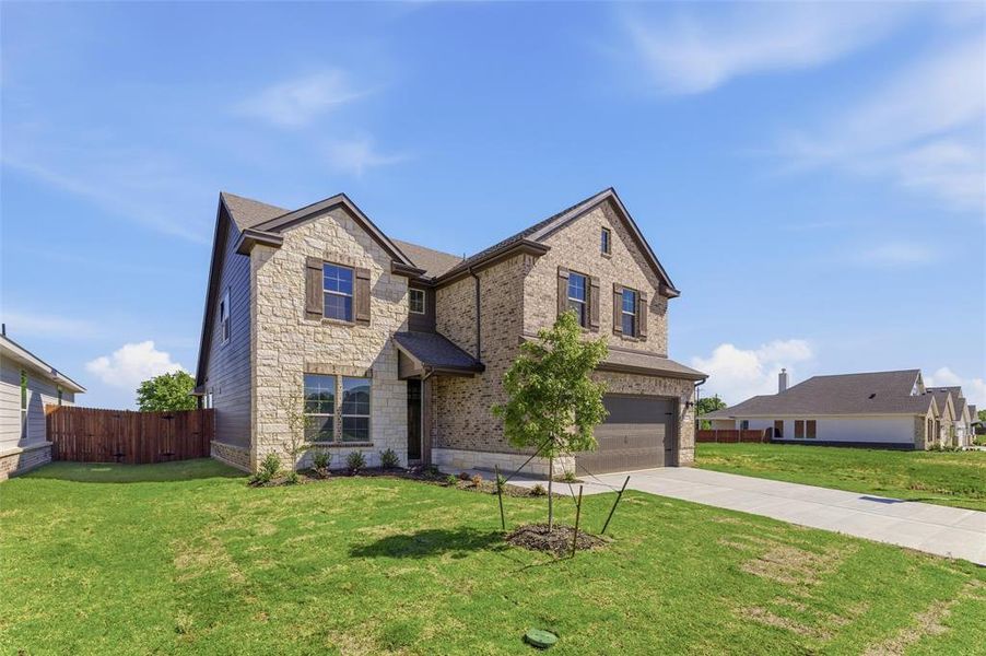 Front exterior of a new home in Covenant Park, Springtown, TX, highlighting curb appeal (Image 23).