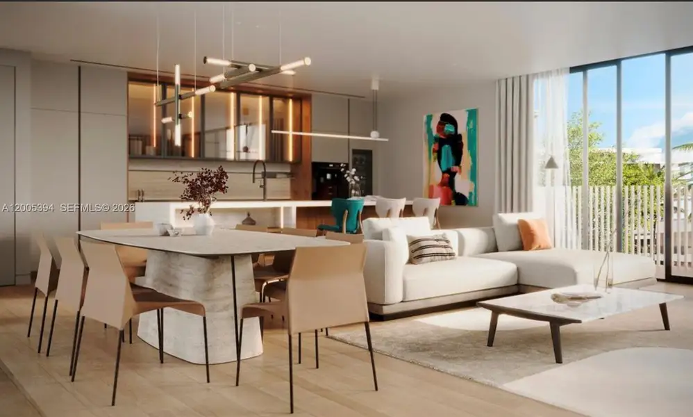 Furnished interior view inside a new home in , Bay Harbor Islands (Image 6).