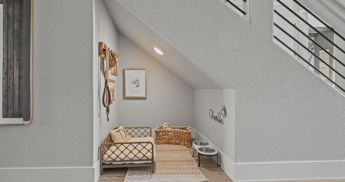 Representative furnished interior of a home built from the Maverick by Chesmar Homes in Sunfield, Buda (Image 8).