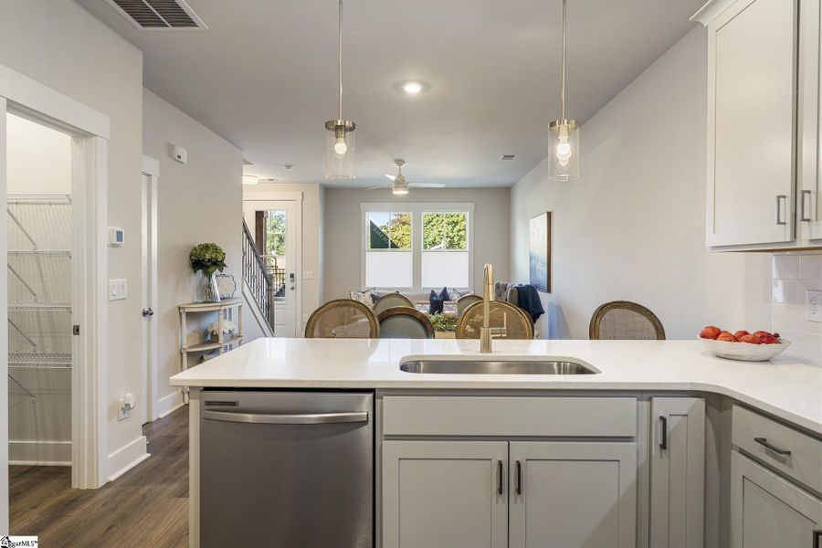 Furnished interior view inside a new home in Renaissance Place, Greenville (Image 9). Furnished interior view inside a new home in Renaissance Place, Greenville (Image 9).