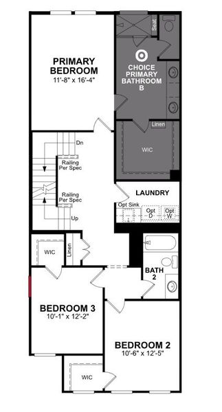 2D floor plan layout of this home in Bayside, Rowlett, TX (Image 6).