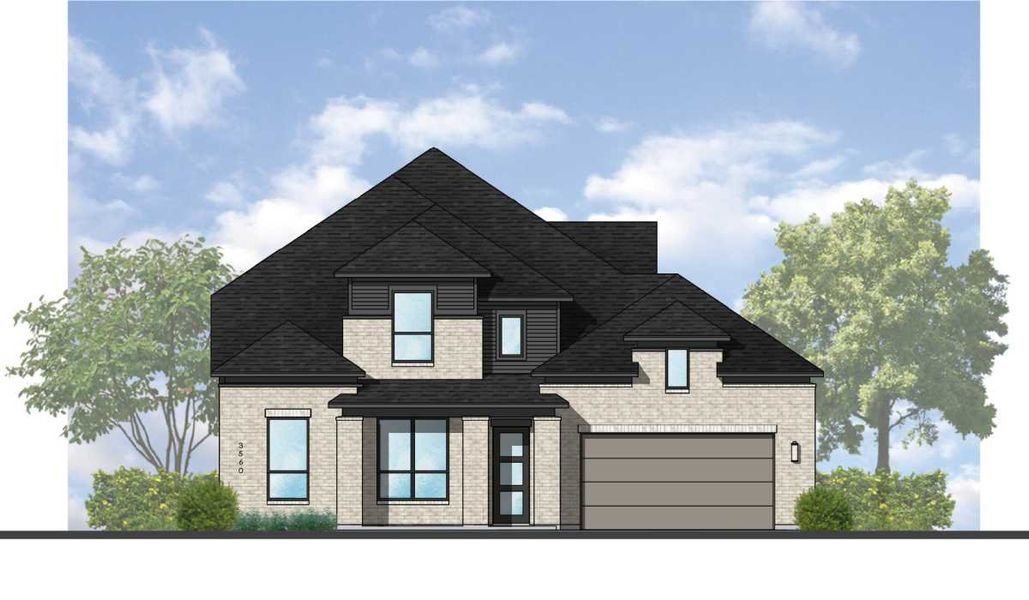 Image 31 representing the Telford Plan by Highland Homes in Lariat: 70ft. lots, Liberty Hill, TX.