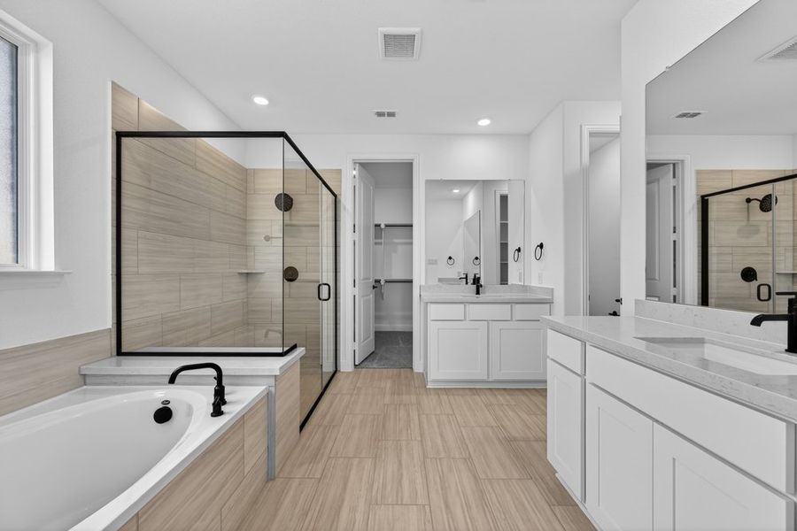 Furnished interior view inside a new home in South Oak, Lakewood Village (Image 5).