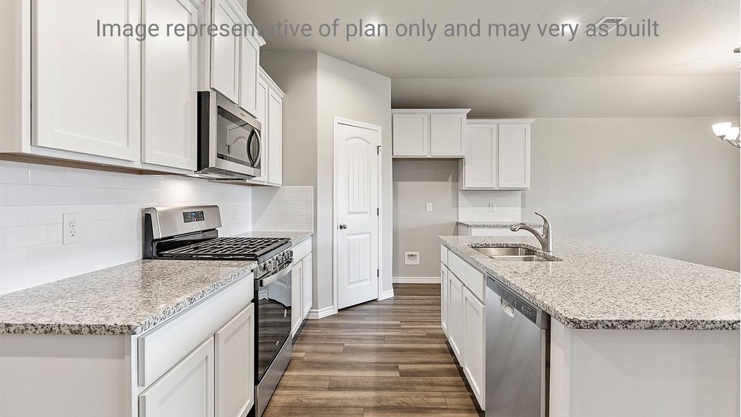 Furnished interior view inside a new home in King's Landing, Corpus Christi (Image 8).