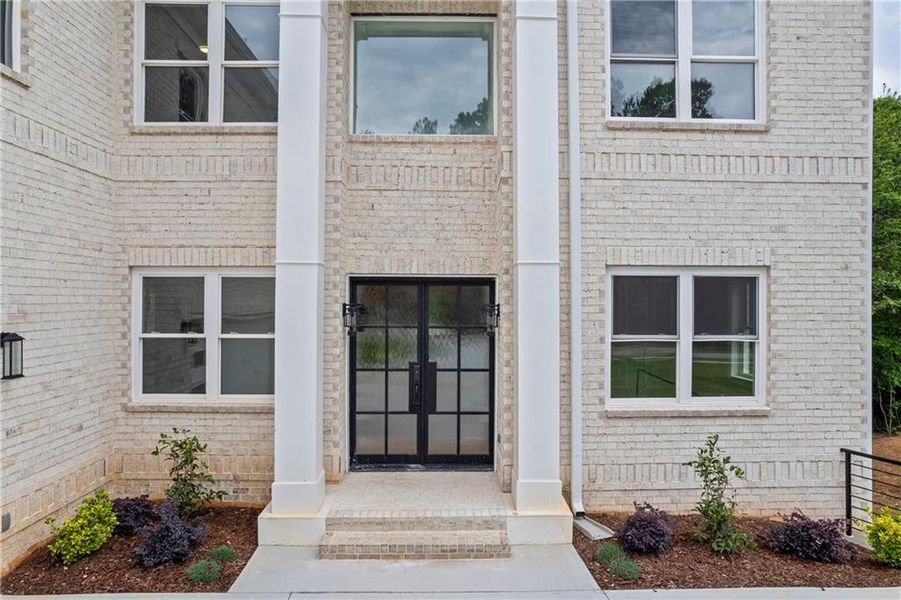 Front exterior of a new home in , Fairburn, GA, highlighting curb appeal (Image 24).