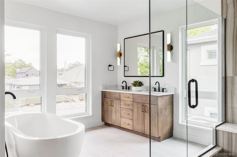 Furnished interior view inside a new home in , Denver (Image 32).