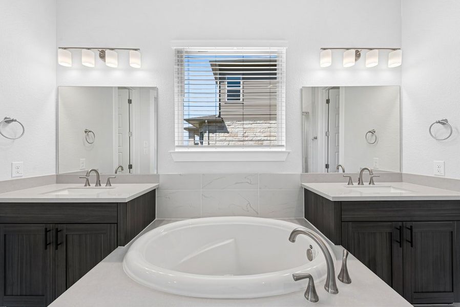 Furnished interior view inside a new home in Santa Rita Ranch, Georgetown (Image 23).