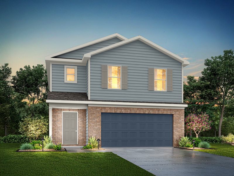Representative exterior photo of a completed home built from the Sequoia by National HomeCorp in Forest Ridge, Edgefield, SC (Image 17).