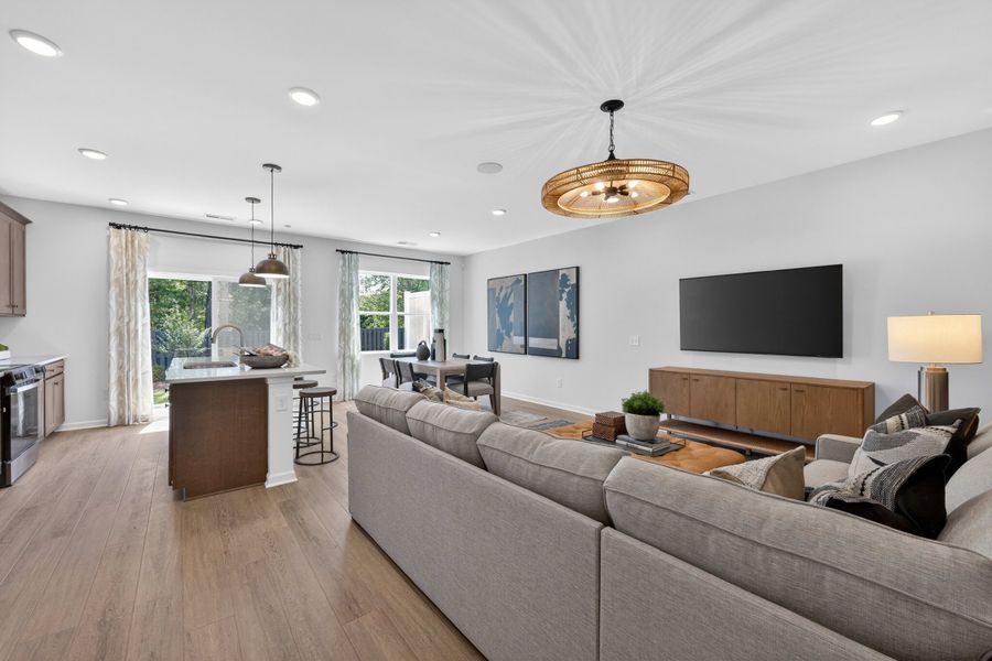 Representative furnished interior of a home built from the Hanover by Tri Pointe Homes in Amplitude, Charlotte (Image 4).