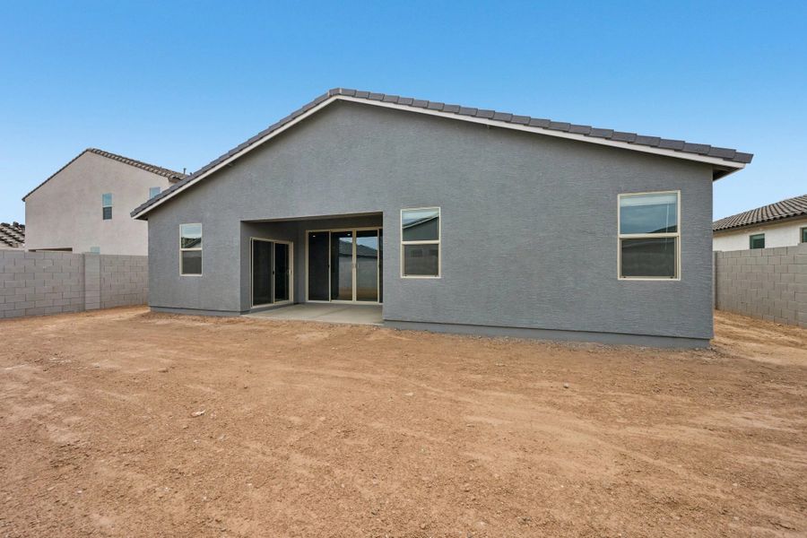 Back exterior elevation