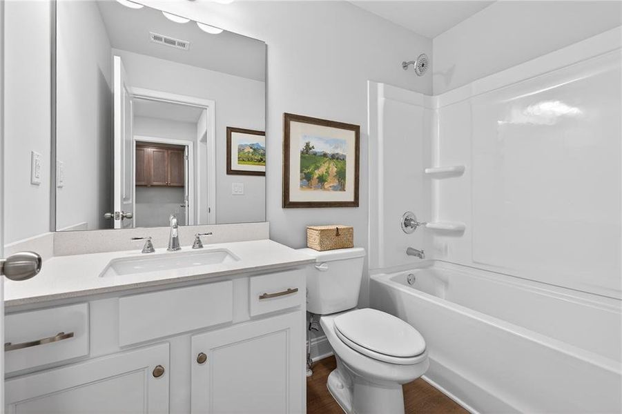 Furnished interior view inside a new home in , Suwanee (Image 17).