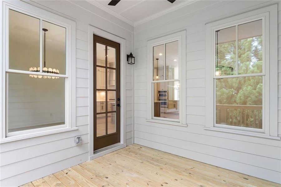 Exterior details and patio area of a home in , Senoia (Image 20).