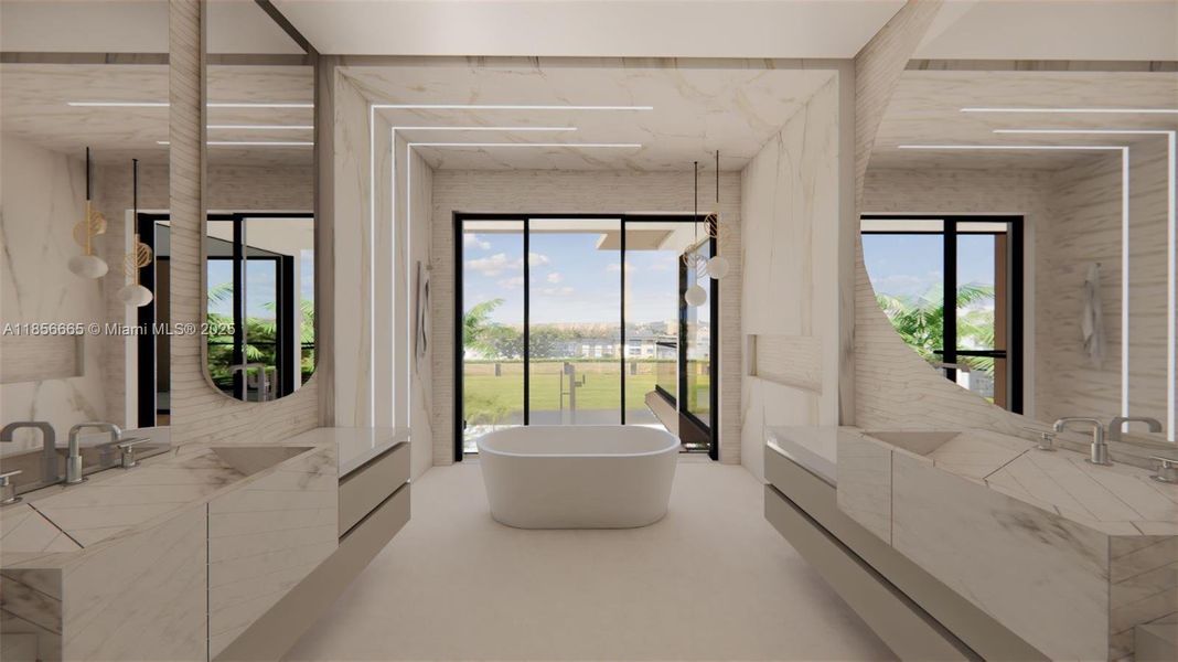 Furnished interior view inside a new home in , Boca Raton (Image 3).