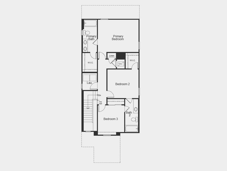 2D floor plan layout for the 1573 by KB Home in Cypress Bluff I, Groveland, FL (Image 8).