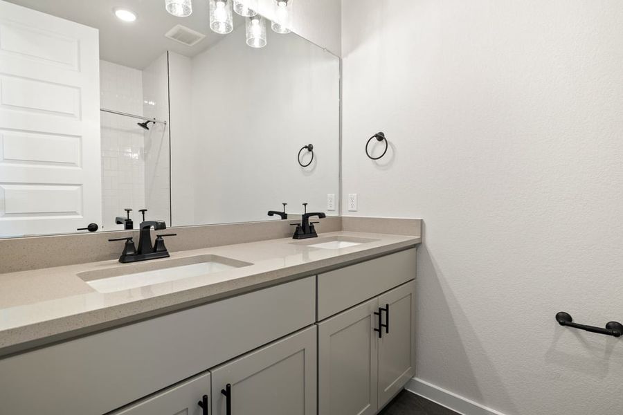 Furnished interior view inside a new home in Park Collection at Lariat, Liberty Hill (Image 20).