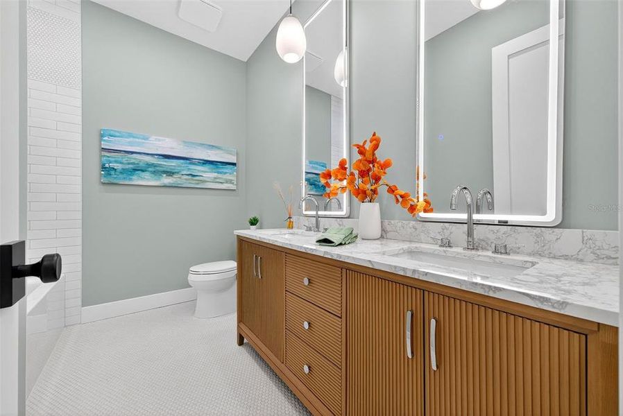 Furnished interior view inside a new home in , Sarasota (Image 56).