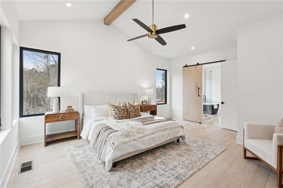 Furnished interior view inside a new home in , Roswell (Image 50).