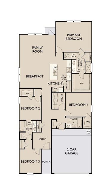 2D floor plan layout for the Hadley by Ashton Woods in The Summit at Saddlebrook Ranch 55's, Schertz, TX (Image 5). 2D floor plan layout for the Hadley by Ashton Woods in The Summit at Saddlebrook Ranch 55's, Schertz, TX (Image 5).