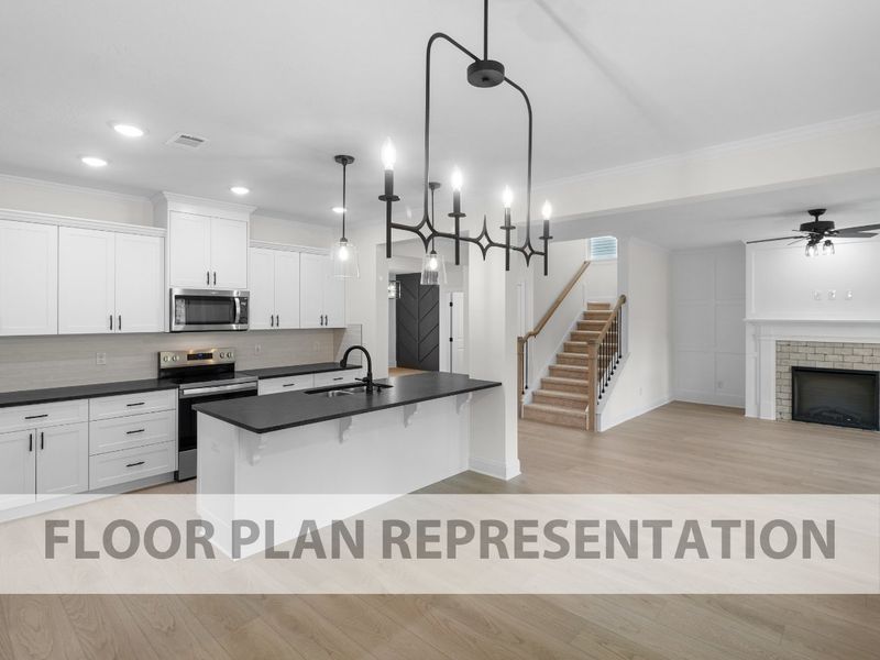 Open-Concept Living – Kitchen to Family Room in Essington II Open-Concept Living – Kitchen to Family Room in Essington II