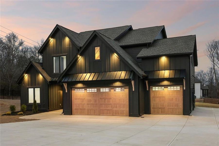 Front exterior of a new home in , Auburn, GA, highlighting curb appeal (Image 38).