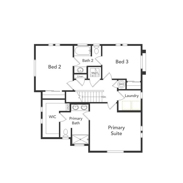 2D floor plan layout of this home in Reunion, Commerce City, CO (Image 6). 2D floor plan layout of this home in Reunion, Commerce City, CO (Image 6).
