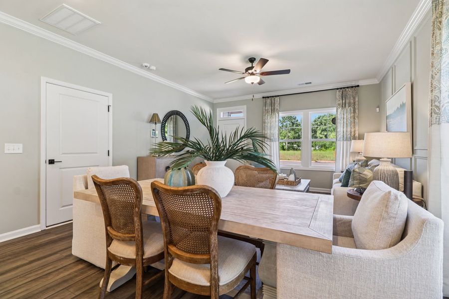Furnished interior view inside a new home in Bickley Station, Irmo (Image 6). Furnished interior view inside a new home in Bickley Station, Irmo (Image 6).