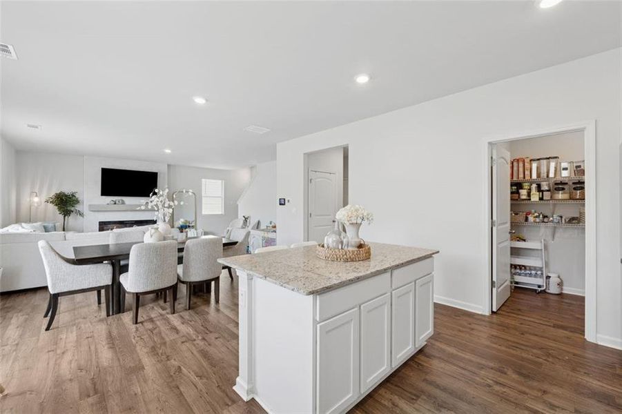 Furnished interior view inside a new home in Etowah Preserve, Dawsonville (Image 22).