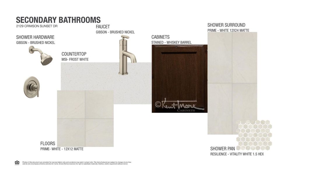 Sample of building materials used in homes in Wolf Ranch West Bend - 70', Georgetown (Image 7).