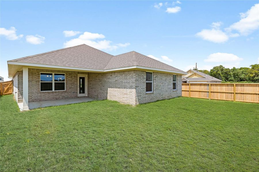 Exterior details and patio area of a home in River Ranch Trails, Dayton (Image 2). Exterior details and patio area of a home in River Ranch Trails, Dayton (Image 2).