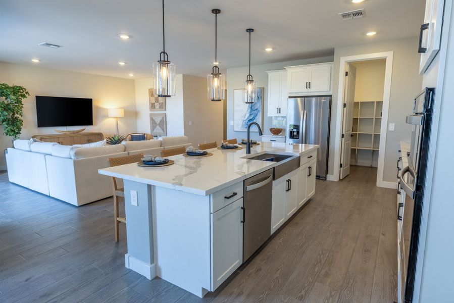 Furnished interior view inside a new home in White Tank Foothills Signature Series, Waddell (Image 6). Furnished interior view inside a new home in White Tank Foothills Signature Series, Waddell (Image 6).