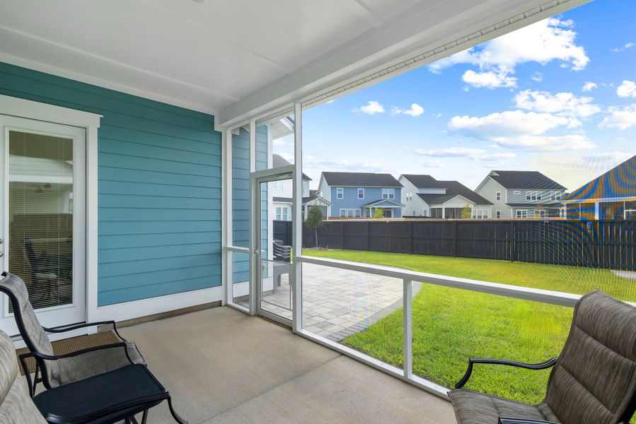 Exterior details and patio area of a home in Carnes Crossroads, Summerville (Image 4). Exterior details and patio area of a home in Carnes Crossroads, Summerville (Image 4).