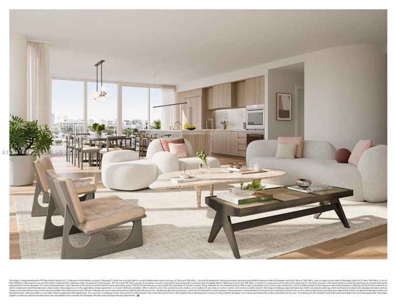 Furnished interior view inside a new home in , Bay Harbor Islands (Image 14).