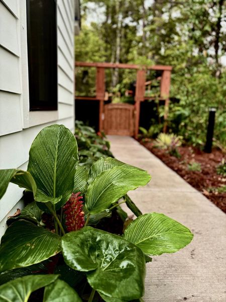 Exterior details and patio area of a home in , Awendaw (Image 2). Exterior details and patio area of a home in , Awendaw (Image 2).