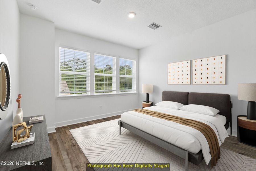 Furnished interior view inside a new home in Westerly Park at Wildlight – Overlook Collection, Yulee (Image 11). Furnished interior view inside a new home in Westerly Park at Wildlight – Overlook Collection, Yulee (Image 11).