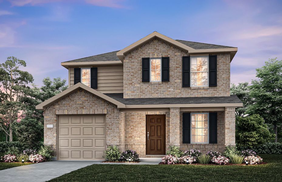 Representative exterior photo of a completed home built from the Hastings by Centex in Ashford Crossing, Princeton, TX (Image 10).