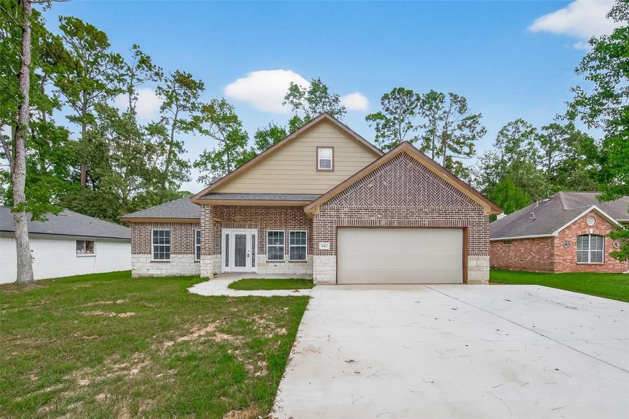 Front exterior of a new home in , Crosby, TX, highlighting curb appeal (Image 11).