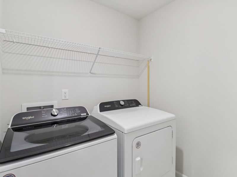 Laundry day and weekly chores are much easier with extra room to store your cleaning essentials. Laundry day and weekly chores are much easier with extra room to store your cleaning essentials.