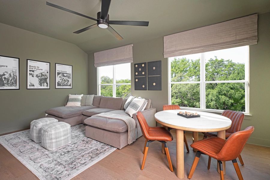 Representative furnished interior of a home built from the Carmen by Ashton Woods in Sunday Creek at Kinder Ranch, San Antonio (Image 7). Representative furnished interior of a home built from the Carmen by Ashton Woods in Sunday Creek at Kinder Ranch, San Antonio (Image 7).