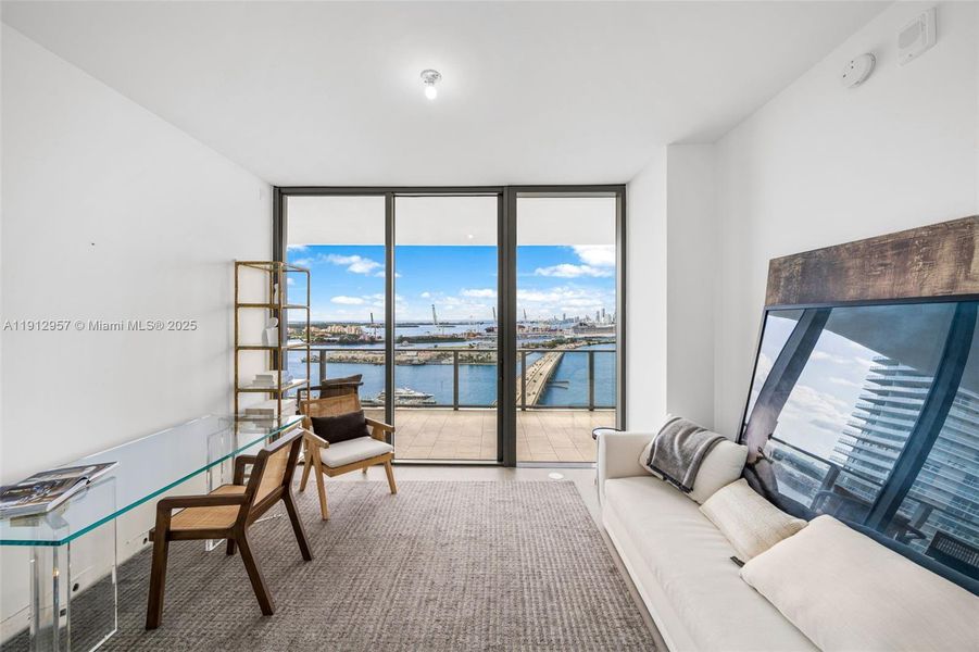 Furnished interior view inside a new home in Five Park, Miami Beach (Image 37). Furnished interior view inside a new home in Five Park, Miami Beach (Image 37).