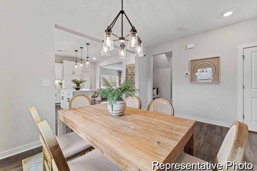 Furnished interior view inside a new home in Lake Royale, Louisburg (Image 8).