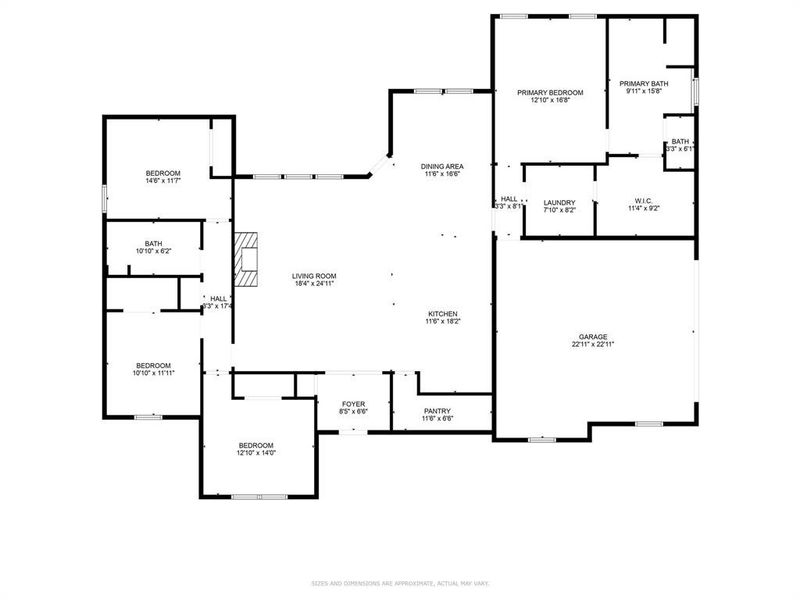 2D floor plan layout of this home in , Weatherford, TX (Image 5). 2D floor plan layout of this home in , Weatherford, TX (Image 5).