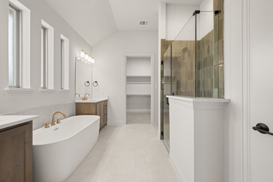 Furnished interior view inside a new home in Hayes Crossing, Midlothian (Image 11).