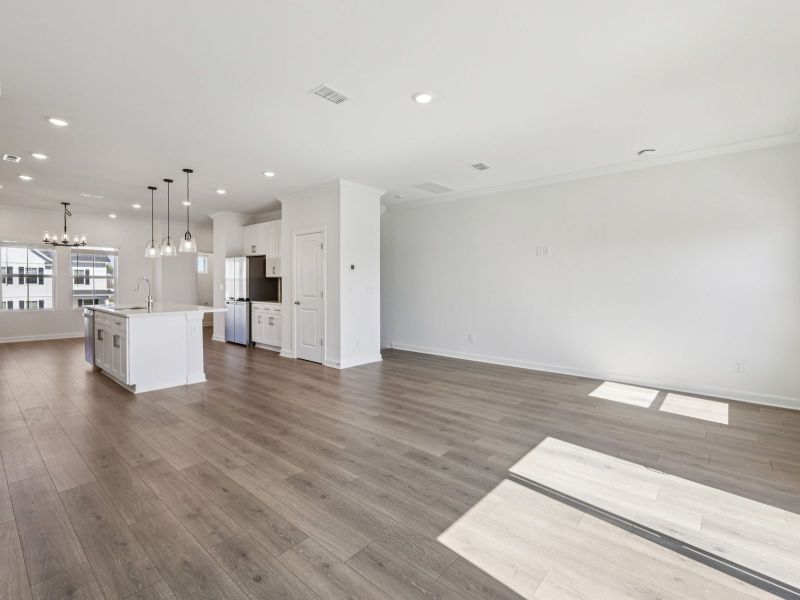 Spacious, unfurnished interior of a new home in Meadows at Wilson Farms - The Heights Series, Fort Mill (Image 11).