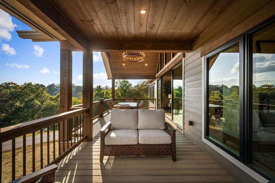 Exterior details and patio area of a home in , Blue Ridge (Image 36).